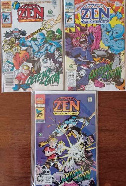 Zen Intergalactic Ninja Defend the Earth 1-3 Set