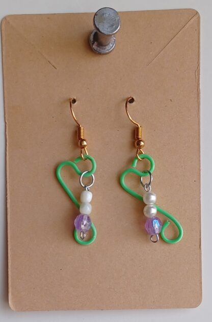 Spring Leaf  Earrings(Gold Wire )