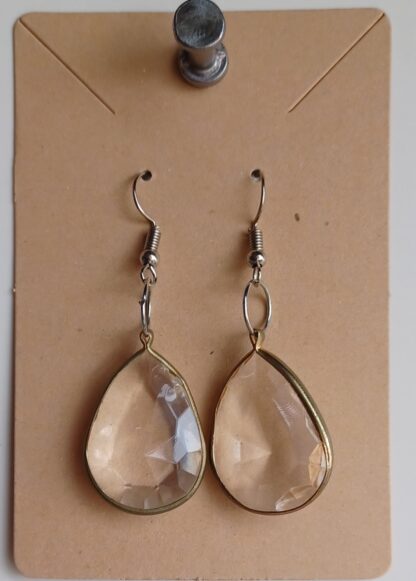 Glass Bead Earrings (Bright Wire)