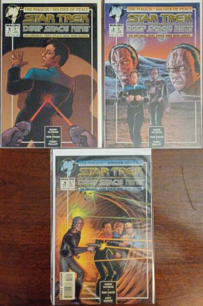 Star Trek Deep Space Nine Maquis Soldier of Peace 1-3 Set