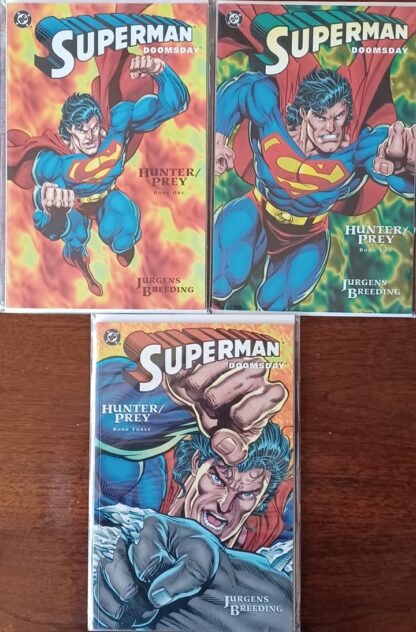 Superman Doomsday Hunter Prey 1-3 set