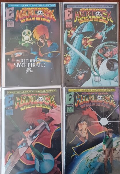 Captain Harlock The Fall of The Empire 1-4 set