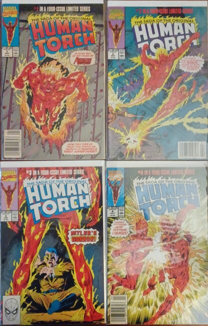 Saga of the Original Human Torch 1-4 Set