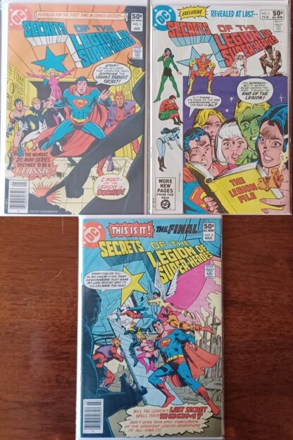 Secrets of the Legion of Super-Heroes 1-3 set